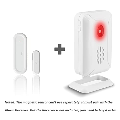 GreenCycle Wireless Door Open Chime - 1 Magnetic Door Alarm Sensor - color: Only 1 chime