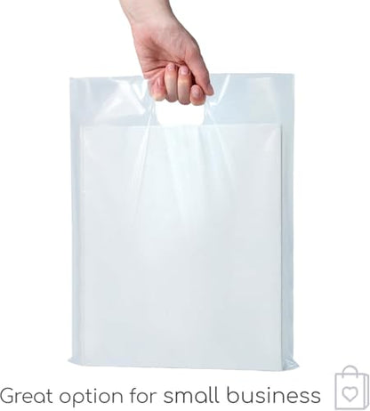 Infinite Pack 5000 Clear Handle Bags 12x15, 1.25 Mil LDPE Plastic - size: 12 X 15, PACK OF 5000