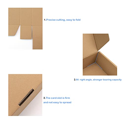 Blue Shipping Packaging MEIANJU Hard Cardboard Shipping Box Gift Wrap Boxes - color: Blue-20PCS