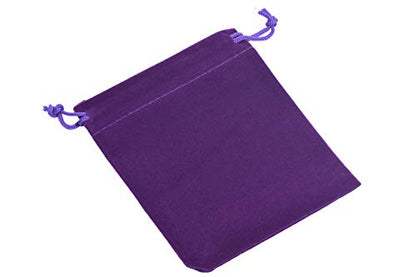 Sansam 50pcs Small Drawstring Velvet Jewelry Pouches, 4.0x4.8 Inch Purple Drawstring Velvet Gift Bags,Treat Favor Bags for Wedding, Party, Shower - color: Purple