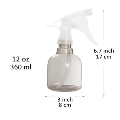 Youngever 6 Pack 12 Ounce Empty Plastic Spray Bottles (Grey) - color: Grey
