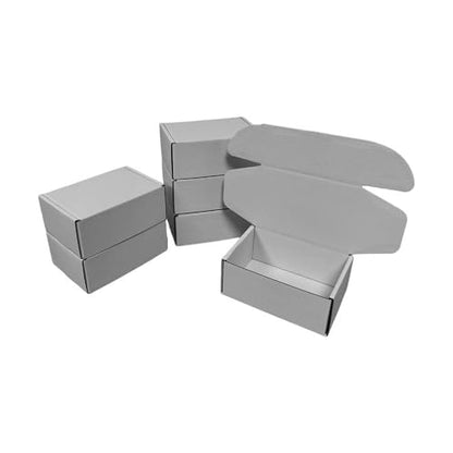 50 Pack 6x4x1.6 in Gray Shipping Boxes - color: Gray, size: 6x4x1.6 in