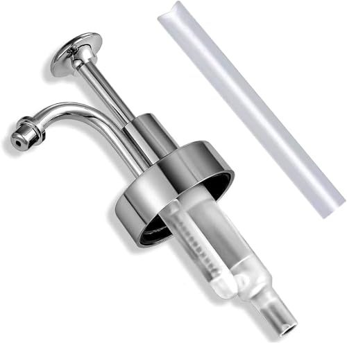 Soap and Lotion Dispenser Pumps Replacement Head, ABS Material Wider Mouth Bottle of 33mm (1.3inch) Gloss Smooth Action Pump, Rust Proof & Leak Proof for Soap Lotion Bottle Upcycling (Silver) - color: Reflective Silver
