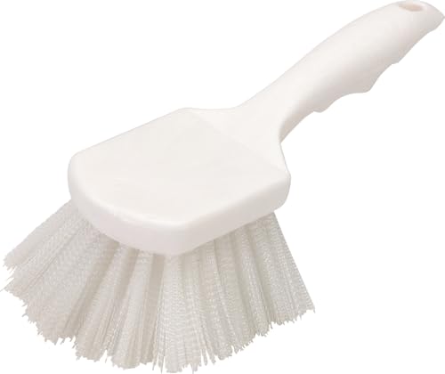 Sparta Nylon Utility Scrub Brush, 8 Inch, White - color: White/White