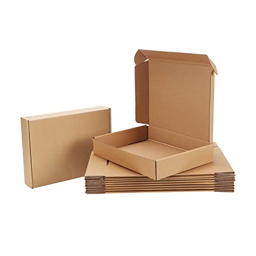 11x8x2 Cardboard Shipping Boxes Set of 20, Brown - size: 11" x 8" x 2"
