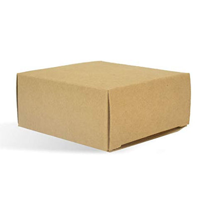 Kraft Square Boxes for Homemade Soap Packaging, No Window - 250 Pack - color: Kraft, size: 250 Pack