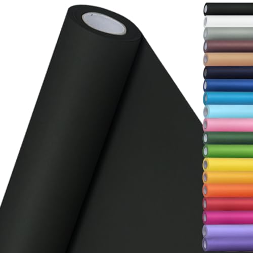 SMART&CASUAL 15" x 450" (37.5') Kraft Paper Roll for Art Craft Supplies Gift Wrapping Moving Packing Painting Drawing Paint Easel Poster Chart Paper (Black, 15" W x 450" L (37.5')) - color: Black, size: 15"W x 450"L ( 37.5' )