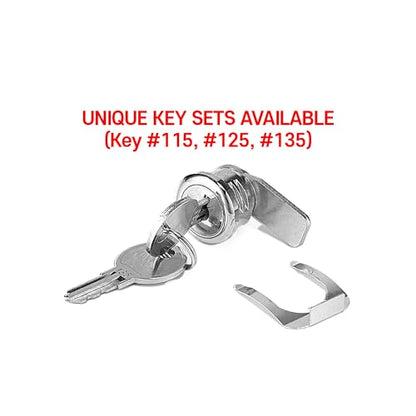 Key #115, #125, #135, Key and Lock Set 2Keys only for HK SYSTEMS BSM 16inch Cash Drawer (P41SBU, ASIN B0F54LYM3N, B0FBBWQ7H8) - size: 2. KEY AND LOCK