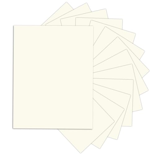 Goefun 24 Sheets Cream Cardstock 8.5 x 11 Off White Paper 80lb - color: cream, size: 8.5x11