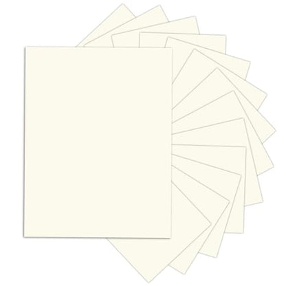Goefun 24 Sheets Cream Cardstock 8.5 x 11 Off White Paper 80lb - color: cream, size: 8.5x11