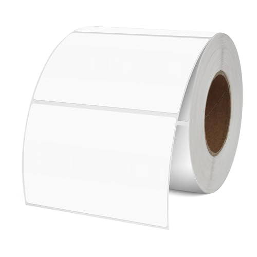 YIKAIDA White Stickers 2 × 3 Inch Rectangle Removable Vinyl Labels 500 PCS - color: White