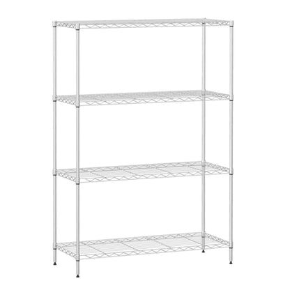 FDW | 4-Tier Wire Shelf | 35" x 13" x 53" | Chrome - color: Chrome, size: 35×13×53