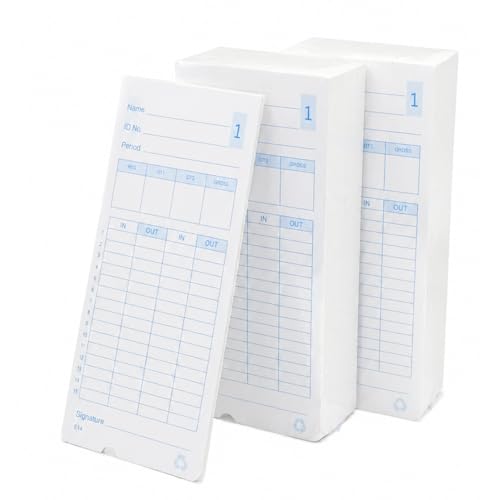 (300pack) E14 (E14-100) Time Cards for Lathem Model 400E Time Clock