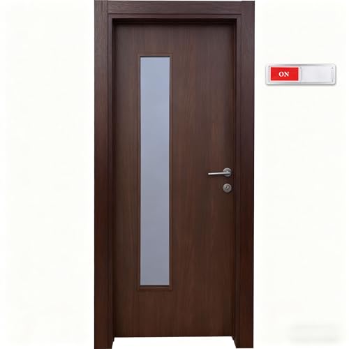 ON OFF Sign,Sliding Status Sign for Home Office Bathroom Conference Room - color: Silver On Off