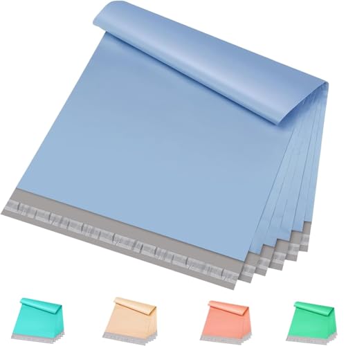 Metronic Poly Mailers Bags Large Shipping Bags 14.5x19 100 Pcs Light Blue - color: Blue, size: 14.5x19 100PC
