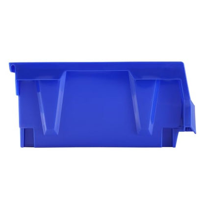 VEVOR Plastic Storage Bins 12 Pack (11 x 5 x 5-Inch), Hanging Stackable Storage Organizer Bins, Heavy Duty Stacking Containers for Closet, Garage, Office, Home, Pantry or Small Parts Organization - style: Red&Blue-12PC-5L