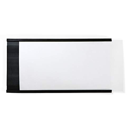 SmartSign (10-Pack) Magnetic C Channel Card Label Holders - 3" x 6" Metal Racks and Shelf Label Holders with Paper Inserts - size: 3" x 6" pack of 10