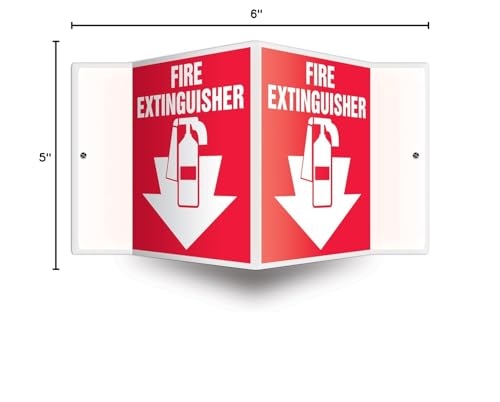 AccuformNMC Fire Extinguisher 3D Projection Sign - style: 3D Projection
