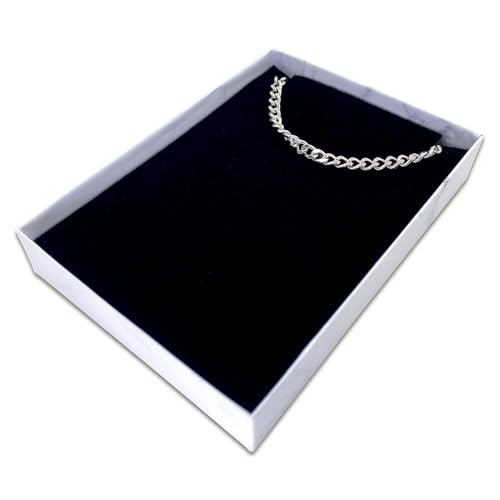 TheDisplayGuys 12-pack Cardboard Gift Boxes w. Velvet Jewelry Insert & Lids - color: Marble White