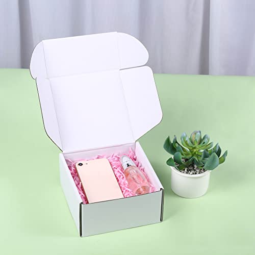 6x6x3 White Shipping Boxes for Small Business, Packing, 25 Pack - color: White, size: 6x6x3 inch