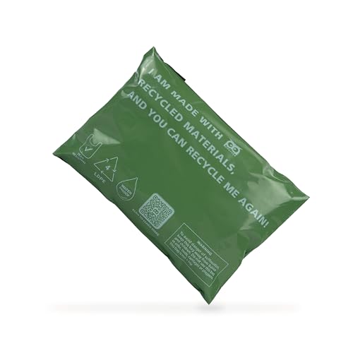 Owlpack Eco Friendly 2 MIL Green Recycled Mailers (6" x 9", pack of 100) - color: Green, size: 6x9" (100 pcs)