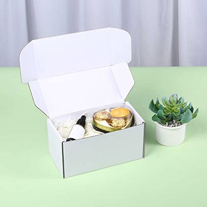 8x4x4 White Shipping Boxes for Small Business, Packing, 25 Pack - color: White, size: 8x4x4 inch