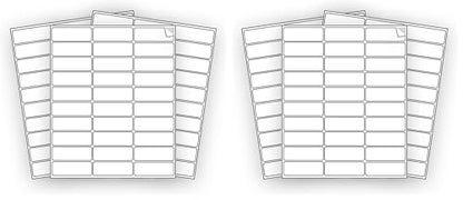 600 EcoSwift Shipping Labels 2 5/8 x 1 inches Mailing Address Inventory Blank White Self Adhesive for Laser Inkjet Printer 2.625 x 1 (Pack of 2) - size: 2.625 x 1 inch (Pack of 2)