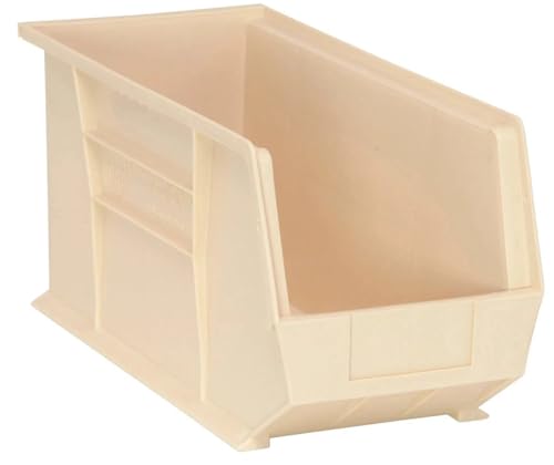 Quantum Storage QUS265 Ultra Stack and Hang Bins - 18" x 8-1/4" x 9" - 6 Pack - color: Ivory