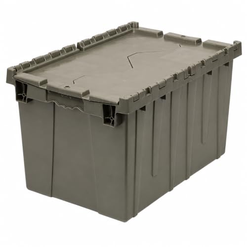 Storage Bins with Lids Heavy Duty Stackable Storage Box - size: 21" x 15" x 12"