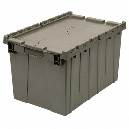 Storage Bins with Lids Heavy Duty Stackable Storage Box - size: 21" x 15" x 12"