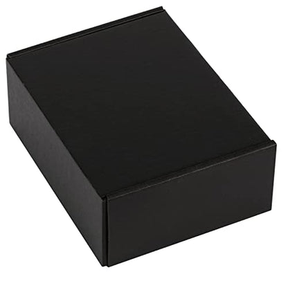 7x5x2 inch Black Shipping Boxes for Small Business- Set of 25 - color: Black, size: 7x5x2