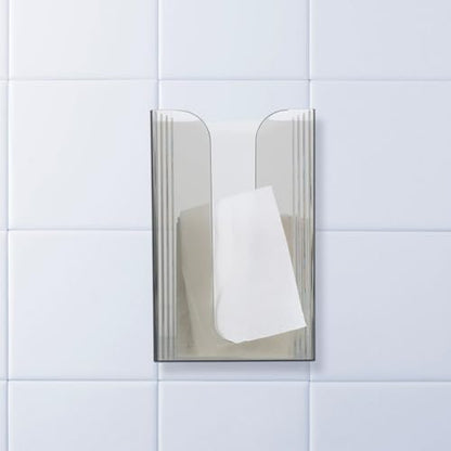 MAGICLULU Wall Mounted Tissue Box Hand Towel Dispenser for Bathroom Kitchen and Toilet Space Saving Tissue Storage Box for Multi-Fold Towels 7.48 X 4.72 X 3.54 in Grey