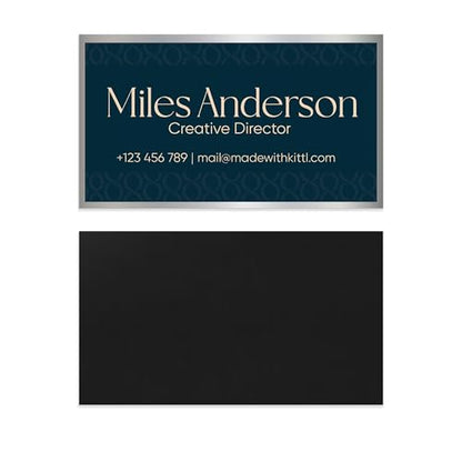 24/48/96 Pack, 3.5"x2" Personalized Magnetic Business Cards, Custom Magnets for Business, Branding and Advertising, 30 Mil Customizable Fridge Magnet Cards with Image, Logo and Text, Design 5 - color: Design 5