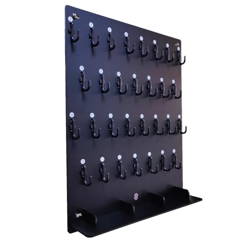 Key Hooks Board With 30 Hooks for Garage, Car Dealer, Office, Real Estate