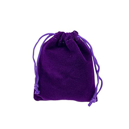 Palmhomee Pack of 48 3x4 Inch Velvet Drawstring Bags Gift Bag Velvet Pouch For Jewelry Wedding and Party Favor (Purple) - color: Purple