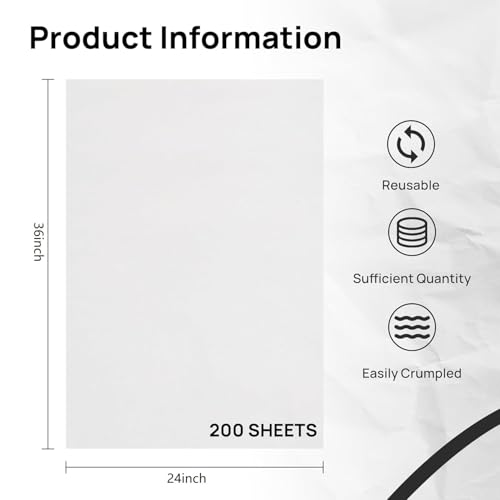 Large Moving Paper Packing Sheets 24x36 Inch Newsprint Paper for Packaging Moving Shipping Supplies, Wrapping Fragile Items, Pet Cage Liners 10.8LB - size: 24x36in 200sheet
