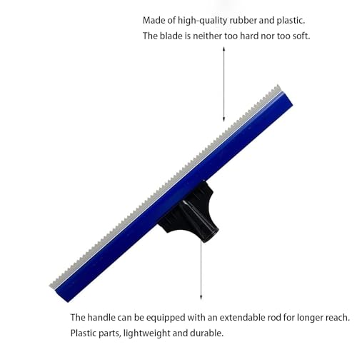 2 Pack 20 Inch Teeth Notched Squeegee, Epoxy Floor Squeegee with 0.16 Inch Teeth for Self Leveling Cement Urethane Epoxy, Lightweight Epoxy & Urethane Flooring Tool