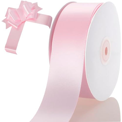 1-1/2 Inch Light Pink Ribbon 50Yards – Perfect for Gift Wrapping - color: Light Pink, size: 1-1/2"
