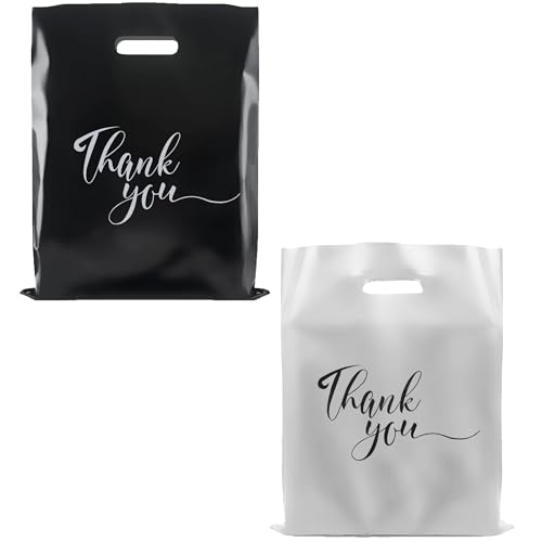Rainbows & Lilies Thank You Bags with Handles, 100pk 12" x 15", 2pk Bundle