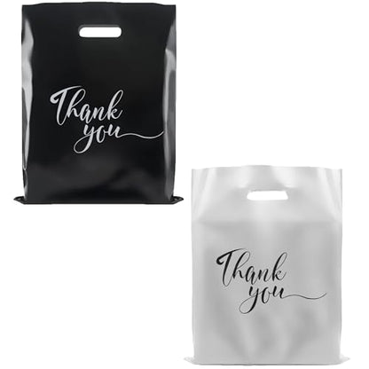 Rainbows & Lilies Thank You Bags with Handles, 100pk 12" x 15", 2pk Bundle