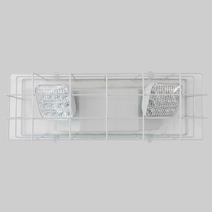 TANLUX LED Emergency Light with Wire Guard, Protective Coated Steel Wire Guard with Emergency Light - size: Emergency Light