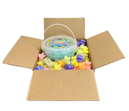 FunPak MiniPack Plant Based Biodegradable Packing Peanuts 0.60 cu ft Bag Compostable (Rainbow Stars) - style: Rainbow Stars