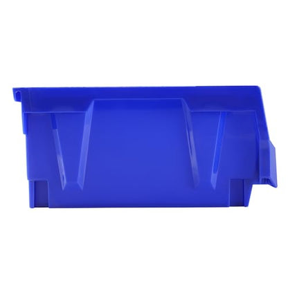 VEVOR Plastic Storage Bins 6 Pack (11 x 11 x 5-Inch), Hanging Stackable Storage Organizer Bins, Heavy Duty Stacking Containers for Closet, Garage, Office, Home, Pantry or Small Parts Organization - style: Red&Blue-6PC-10L
