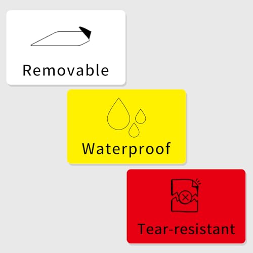 3×5 Inch White Removable Thermal Labels,Waterproof Thermal Label,240 Sheets per Roll with Perforated Lines - color: White, size: 3×5 inch