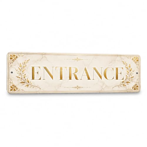 Entrance Luxe Gold Business Sign - style: ENTRANCE