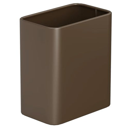 Cesun Small Bathroom Trash Can, 2.1 Gallons, Under Sink Wastebasket, Brown - color: Brown