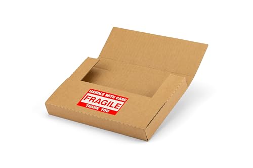 9x6x1 Inch Shipping Boxes for DVDs, CDs, Books Mailing, 50 Pack - color: Brown