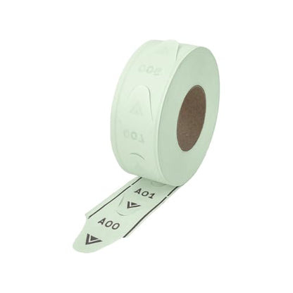 1 Roll of 2-Digit T80 Green Take a Number Tickets for D80 Ticket Dispenser - 2000 / roll (Green) - color: Green