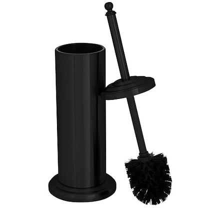 Bath Bliss Trash Can, Toilet Brush and Plunger 3 Piece Bathroom Set in Matte Black - color: Matte Black