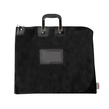 Lockable Document Bag with handles, 15 x 19 - color: Black